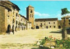 Postal AINSA (Huesca). Plaza España E Iglesia Romanica - Huesca