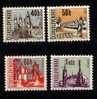 CS 1966 Mi 1657-1660 Yt 1519-1522 ** Towns - Unused Stamps