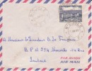 NJOLE ( BUREAU RARE ) TRANSIT > LAMBARENE - GABON - AFRIQUE - COLONIES - AVION - LETTRE - MARCOPHILIE - Brieven En Documenten