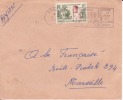 BANGUI - OUBANGUI -  AFRIQUE - COLONIES - AVION - LETTRE - FLAMME - MARCOPHILIE - Covers & Documents