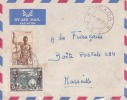 DEKOA ( PETIT BUREAU ) TRANSIT > BANGUI - OUBANGUI - AFRIQUE - COLONIES - AVION - LETTRE - MARCOPHILIE - Storia Postale