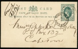 1893 Cape Town - Cape Of Good Hope. Postal Card. Cape Town. 4.Jan.93. Cape Colony.  (H90b002) - Capo Di Buona Speranza (1853-1904)