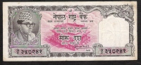 NEPAL  P10 10  RUPEES   1960 Signature 1  VF - Népal