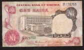NIGERIA P15c  1 NAIRA 1973 #DP/63    Signature 3  FINE - Nigeria