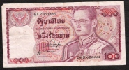 THAILAND  P89d 100  BAHT 1978 #61P    Signature 53 AVF - Thaïlande