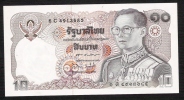 THAILAND  P87j 10  BAHT  1980 #6C     Signature 60  UNC. - Thailand