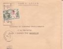 BANGUI - OUBANGUI - AFRIQUE - COLONIES - AVION - LETTRE - FLAMME - MARCOPHILIE - Cartas & Documentos