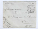 559/18 - Lettre En FRANCHISE Militaire ( RARE En International) BRAINE LE COMTE Vers LILLE 14 I 1919 - Franchise