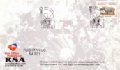 SOUTH AFRICA, 1993. Fauna,25th Anniv.first SAA Flight Johannesburg-New York, Date-Stamp Card - Brieven En Documenten