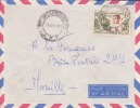 Moundou Tchad Afrique Colonie Française Lettre Par Avion Pour Marseille Marcophilie - Lettres & Documents