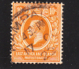 East Africa & Uganda Protectorate 1912-18 King George V 10c Used - Herrschaften Von Ostafrika Und Uganda
