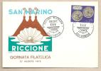 San Marino - Cartolina Con Annullo Speciale: Giornata Filatelica San Marino - Riccione - 1973 - Covers & Documents
