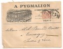 Lettre - SEINE - PARIS - Càd S/N°117 Sur Enveloppe Trés Richement Ornée - 1903 - SPLEND IDE - Storia Postale