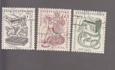 Czechoslovakia -  Scott 736, 738, 739 - Unused Stamps