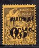 Martinique N° 13 C X  05 C. Sur 35 C. Variété Chiffre 5 Penché Trace De Charnière Sinon  TB. - Unused Stamps