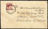 1954 Malaya - Singapore. Cover Sent To Parit Buntar - Federation Of Malaya. (H107c020) - Sonstige & Ohne Zuordnung