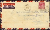 1954 Malaya - Singapore. Air Mail Letter, Cover Sent To Parit Buntar. (H107c029) - Sonstige & Ohne Zuordnung