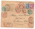 Lettre - SEINE - PARIS - RECOMMANDEE - MIXTE Càd S/N°109x5 + 111x2+145+202+205 - 1927 - Covers & Documents