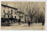 Ref 176 - PONT-SAINT-ESPRIT- Promenade Du Nord - Fontaine Du Coq - BELLE CARTE Animée De 1921 - Scan Du Verso - Pont-Saint-Esprit