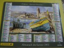 Almanach Du Facteur 2002 - LA POSTE - Vosges N°88 - Mont Saint Michel Illustration GRANION -  Collioure - OBERTHUR - Petit Format : 2001-...