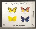 Jordanie Jordan 1993 N° BF 57 ** Faune, Papillons, Melanargria Titea, Allancastria Deyrollei, Gonepteryx Cleopatra - Jordania