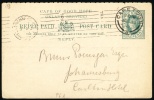 1911 Cape Of Good Hope. Postal Card Sent To Johanesburg.  (H90c002) - Cape Of Good Hope (1853-1904)