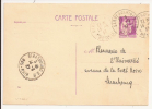 V460 - SARREGUEMINES - 1937 -  Moselle - Timbre Type Entier Postal PAIX - - Autres & Non Classés