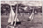 MARINA DI CARRARA  PANORAMA BARCHE A VELA F/G LUCIDO  SCRITTA MA NON VIAGGIATA  1950 - Carrara