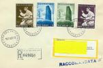 Vatican 1965: Mi.-Nr. 483 - 486: UNO-Besuch - Storia Postale