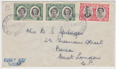 1953 Southern Rhodesia. Air Mail Letter, Cover Sent To London, England. Bulawayo 22.Jan.1953. (H72c004) - Rhodesia Del Sud (...-1964)