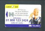 MEXICO  -  Chip Phonecard As Scan - Mexique