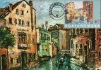 ROMANIA / Maxi Card / Painting / Marius Bunescu - Venise - Impressionisme