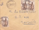 MINVOUL - GABON - Colonies Francaises,Afrique,avion, Lettre,petit Bureau,marcophilie - Cartas & Documentos