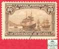 Canada # 103 Scott - Unitrade - O - 20 Cents - Cartier's Arrival - Dated: 1908 / Arrivée De Cartier - Used Stamps