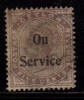 Ceylon Used, Service, 1895, 5c Opt., - Ceylon (...-1947)