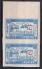 AFGHANISTAN 1957 Red Cross, Red Crescent Day, Obligatory Tax, Imperf Stamp 1v MNH Pair - Red Cross