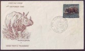 INDIA  - WILDLIFE PRESERVATION  - FDC -  1962 - Cartas & Documentos