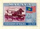Malaya Federation 1957 25c Tin Dredging Defintive, Hinged Mint - Fédération De Malaya