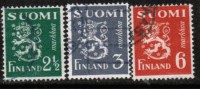 FINLAND   Scott #  257-62  VF USED - Usati