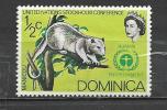 DOMINICA 1972 - HUMAN ENVIRONMENT 0.5 - MNH MINT NEUF NUEVO - Rongeurs