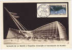 France - 1958 - Maximum Card, Oblitération Spéciale - Expo De Bruxelles, Pavillion Français - Paris 12-4-58 - 1958 – Brussel (België)