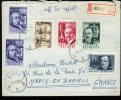 Inventeurs 973/978  Sur Lettre REC Vers France   2/11/1955 - Briefe U. Dokumente