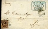 Lettre Vers LYON  28/9/1877 - Briefe U. Dokumente