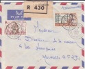DIMBOKRO > Transit > ABIDJAN R.P - COTE D´IVOIRE - 1957 - Colonies,Afrique,avion,le Ttre Recommandée,marcophilie - Cartas & Documentos