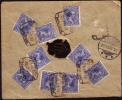 1899 Carta Certificada De Barcelona A Aalborg (Dinamarca), Emisión Pelón Ed 219(9) Llegada Al Dorso - Storia Postale