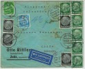 AIRMAIL/PAR AVION  ZEITZ/Germany 22.10.1937 Mit Flugpost To Haifa Palestina 65PF  101/2 Gr In Blau   Cfr Scan - Briefe U. Dokumente