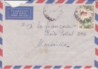 MOUYONDZI - CONGO - 1957 - Colonies Francaises,Afrique,avion, Lettre,marcophilie - Storia Postale