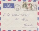 BRAZZAVILLE R.P - CONGO - 1957 - Colonies Francaises,Afrique,avion, Lettre,flamme,marcophilie - Lettres & Documents