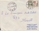 KELLE - CONGO - 1957 - Colonies Francaises,Afrique,avion, Lettre,petit Bureau,marcophilie - Briefe U. Dokumente