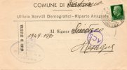 1944 LETTERA CON ANNULLO LATIANO BRINDISI - Marcofilie
